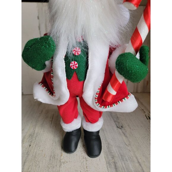 Annalee peppermint santa claus candy cane Xmas‎ vintage home decor - Picture 3 of 6
